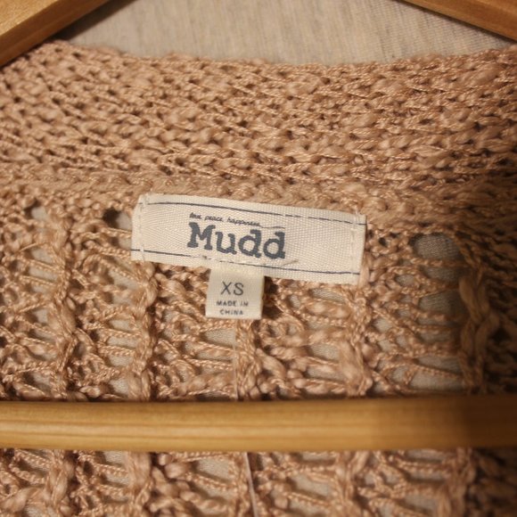 Mudd Kohl's Dusty Pink Knit Button Cardigan XS - Picture 5 of 7